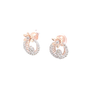 6 Petal Flower Diamond Earrings Facet Junction