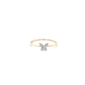 Butterfly Orchid Diamond Ring Facet Junction