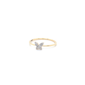 Butterfly Orchid Diamond Ring Facet Junction