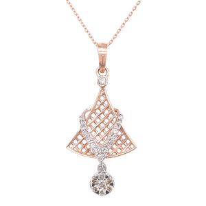 Carmel Diamond Pendant Facet Junction