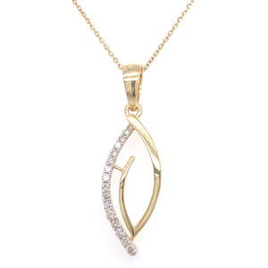 Elegant Diamond Pendant Set Facet Junction