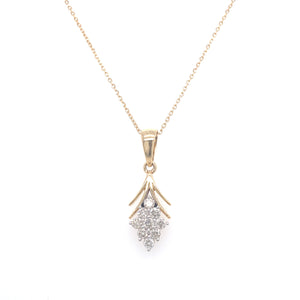 Fern Diamond Pendant Set Facet Junction