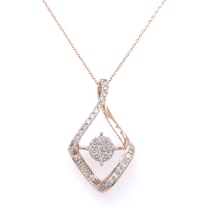 Kite Diamond Pendant Set Facet Junction