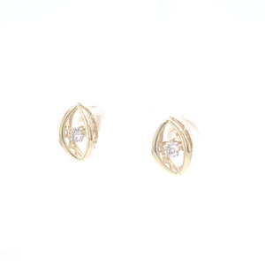 Scintillio Delicate Diamond Earrings Facet Junction