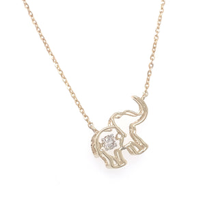 Scintillio Elephant Diamond Necklace Facet Junction