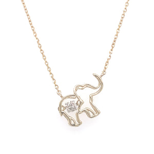 Scintillio Elephant Diamond Necklace Facet Junction