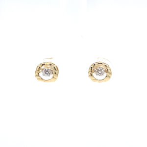 Scintillio Round Diamond Earrings Facet Junction