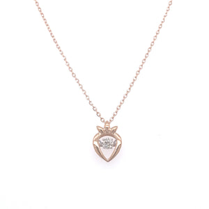 Scintillio Strawberry Diamond Necklace Set Facet Junction