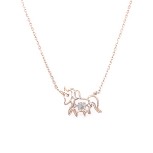 Scintillio Unicorn Diamond Necklace Facet Junction