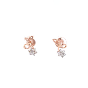 Star Drop Diamond Earrings Facet Junction