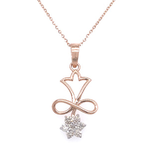 Star Drop Diamond Pendant Facet Junction