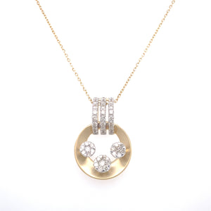 The Three Circles Diamond Pendant Facet Junction