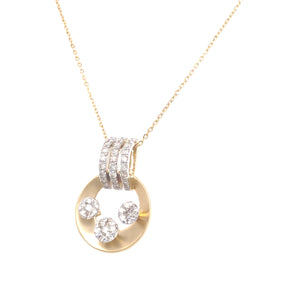 The Three Circles Diamond Pendant Facet Junction