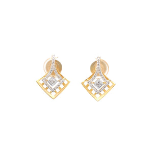 Upside Down Kite Shape Diamond Pendant Set Facet Junction